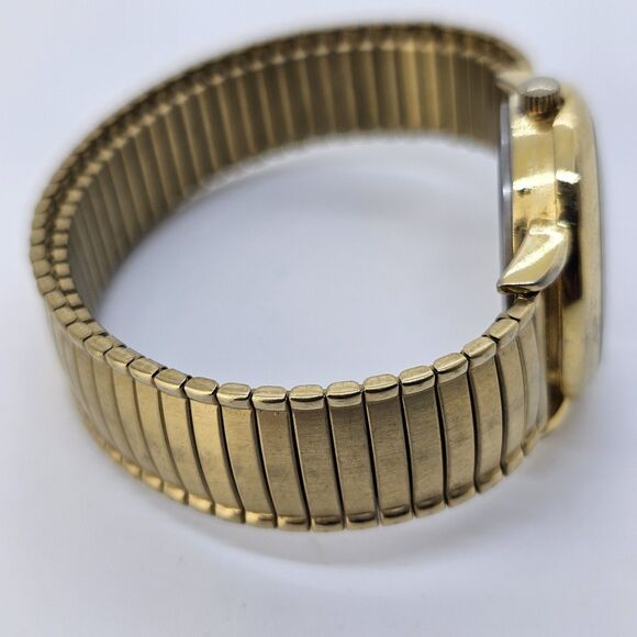 Timex Carriage 28MM Women's Watch White Dial Gold Expansion Band New Battery - Picture 8 of 11